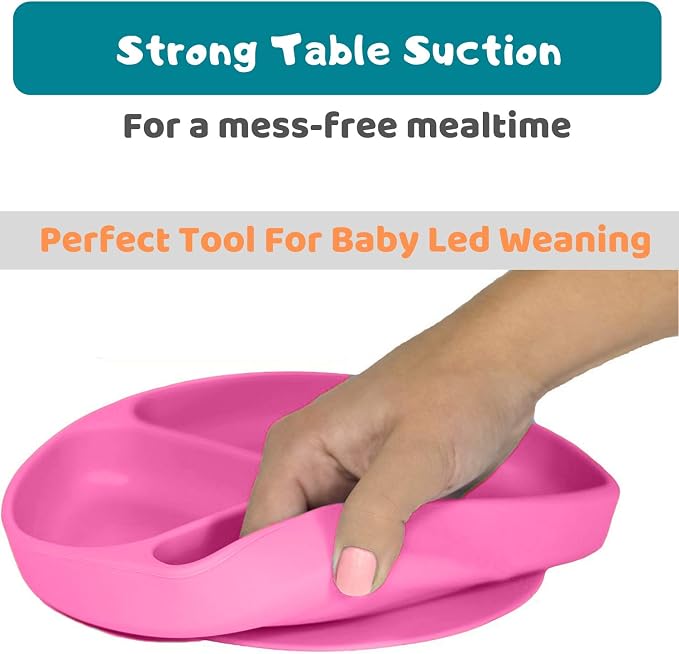 Silikong Suction Plate for Toddlers | BPA Free, 100% Food-Grade Silicone | - Image 2