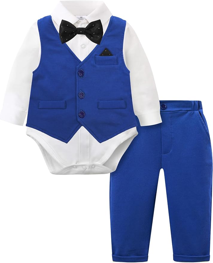 A&J DESIGN Baby Boy Suits Clothes Infant Toddler Formal Gentleman Outfits by AJDESIGN
