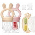2 Packs Baby Fruit Feeder & Freezer Tray Combo, Push Pop Baby Food Feeder to by ChooKaChoo