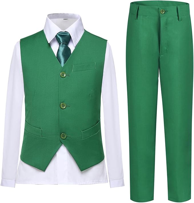 Boys Vest Set Formal Dress Suits Wedding Outfit Dresswear by Lycody
