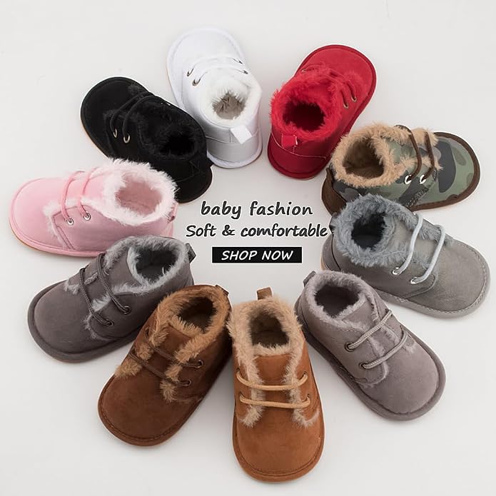 Clowora Baby Boys Girls Shoes Non-Slip Rubber Sole Sneakers Infant First - Image 6