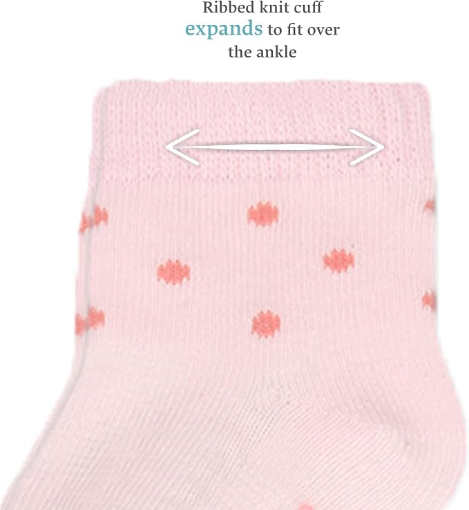 Fruit of the Loom Baby 14-Pack Grow & Fit Flex Zones Cotton Stretch Socks - Image 3