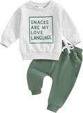 Toddler Baby Boy Fall Winter Outfit Long Sleeve Letter Print Sweatshirts and by Sejardin