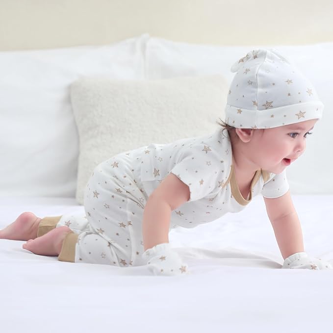 Baby Bodysuit and Pant Set 10-pcs Cotton Soft Newborn Boy Girl Clothes Outfits - Image 6