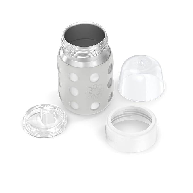 Lifefactory 8-Ounce Stainless-Steel Vacuum-Insulated Wide-Neck Baby Bottle - Image 4