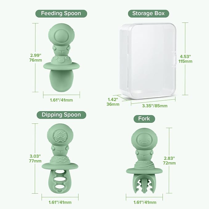 Haakaa Silicone Baby Spoons Self Feeding 6 Months – Baby Utensils - Image 8