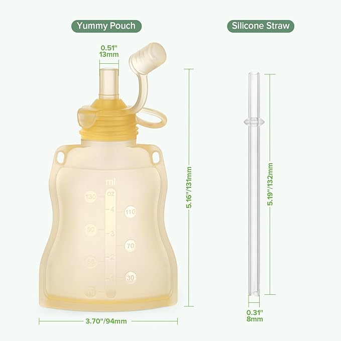 haakaa Pouch Reusable Baby Food Pouch, Reusable Pouches - Image 8