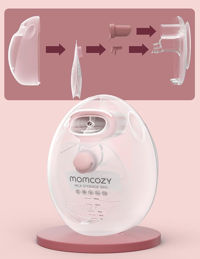 Momcozy Screw-on Breastmilk Storage Bags, 48 Ct, Holds 5 oz, Disposable & BPA - Image 6