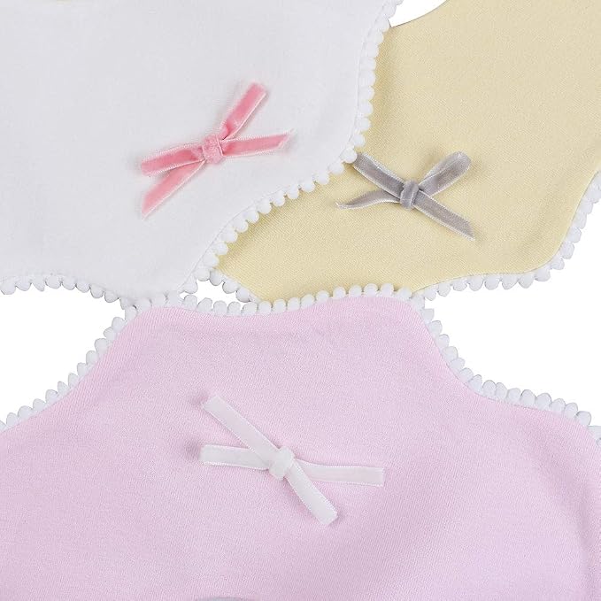 JANGANNSA 3 PCS Flower Baby Bibs Infant Burp Clothes - Image 5