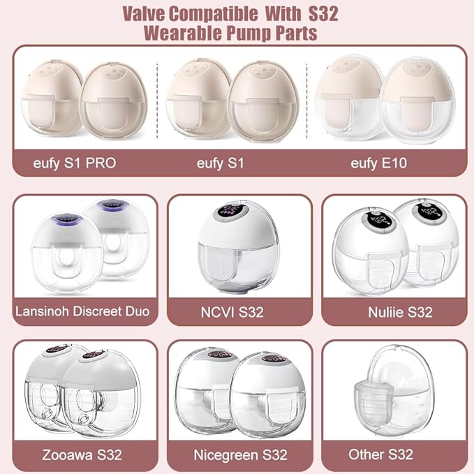 8pcs Duckbill Valves and 2pcs Silicone Diaphragms Compatible - Image 2
