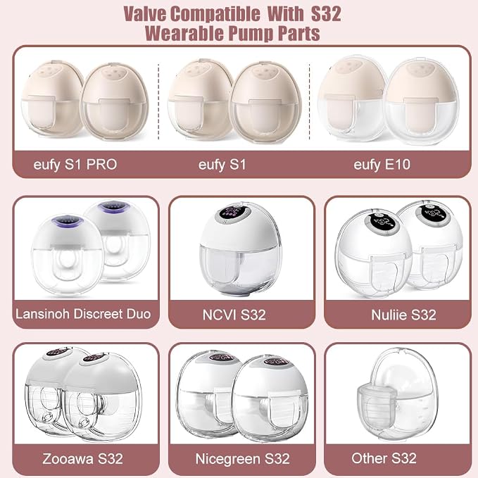 4pcs Duckbill Valves and 2pcs Silicone Diaphragms Compatible - Image 2