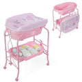 BABY JOY Baby Bathtub with Changing Table, Foldable Infant Diaper Changing by BABYJOY