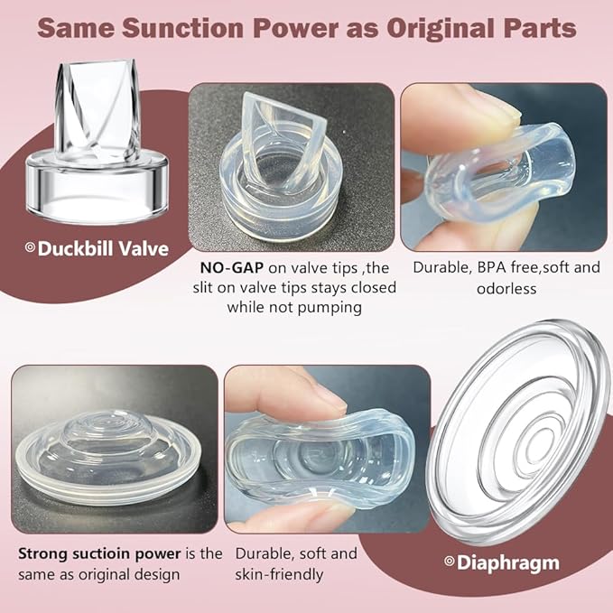 2pcs Duckbill Valves and 2pcs Silicone Diaphragm Compatible - Image 4