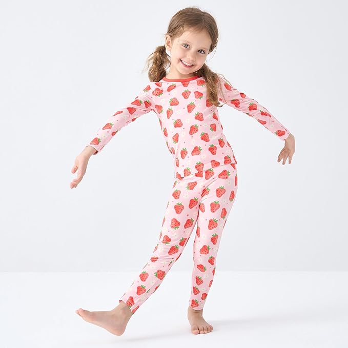 pureborn Baby Toddler Kids Viscose from Bamboo Pajamas Set Pjs 2pcs 18M-8Y - Image 2