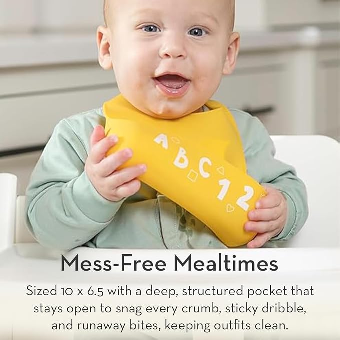 Bella Tunno Little Bites Bib – Silicone Baby Bibs - Image 3