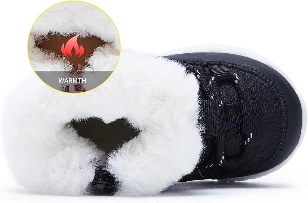 BMCiTYBM Girls Boys Snow Boots Warm Winter Fur Lined Baby Shoes - Image 4