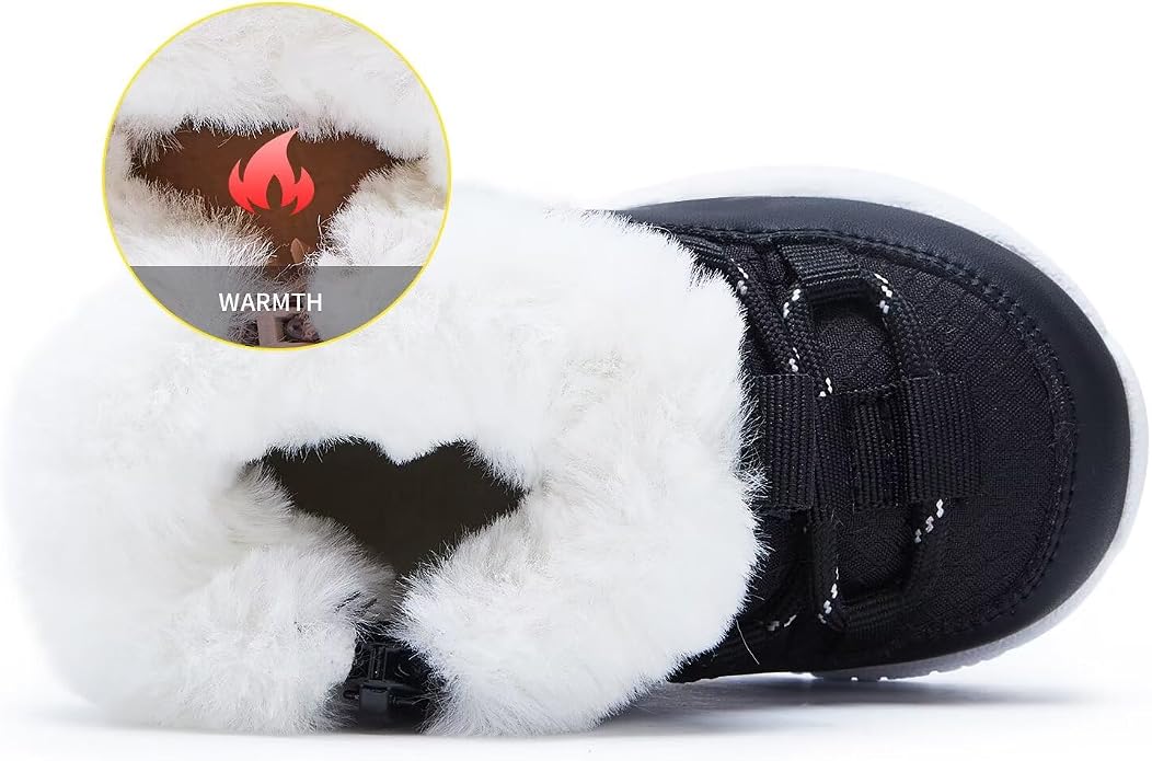 BMCiTYBM Girls Boys Snow Boots Warm Winter Fur Lined Baby Shoes - Image 4