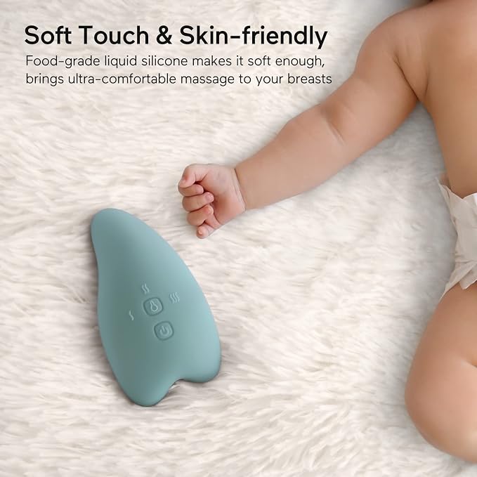 Momcozy Warming Lactation Massager 2-in-1, Soft Breast Massager - Image 2