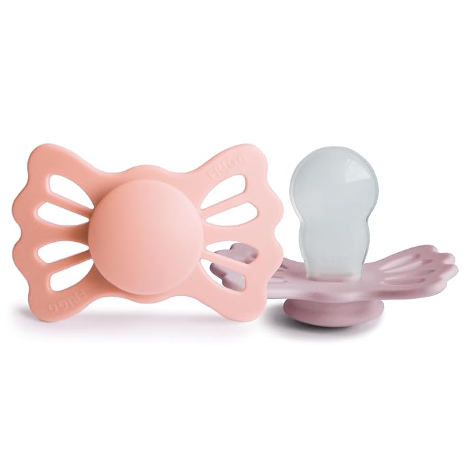 FRIGG Lucky Symmetrical SilkySoft Silicone Baby Pacifier | Made in Denmark | by mushie