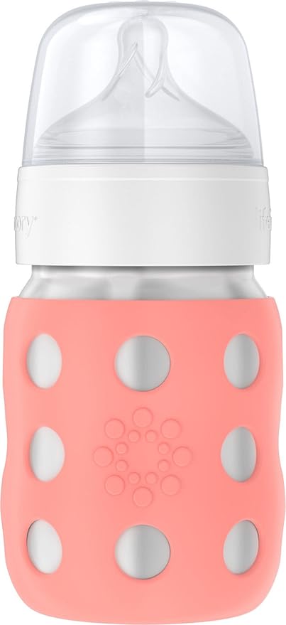 Lifefactory 8-Ounce Stainless-Steel Vacuum-Insulated Wide-Neck Baby Bottle by Lifefactory