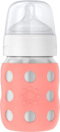 Lifefactory 8-Ounce Stainless-Steel Vacuum-Insulated Wide-Neck Baby Bottle by Lifefactory