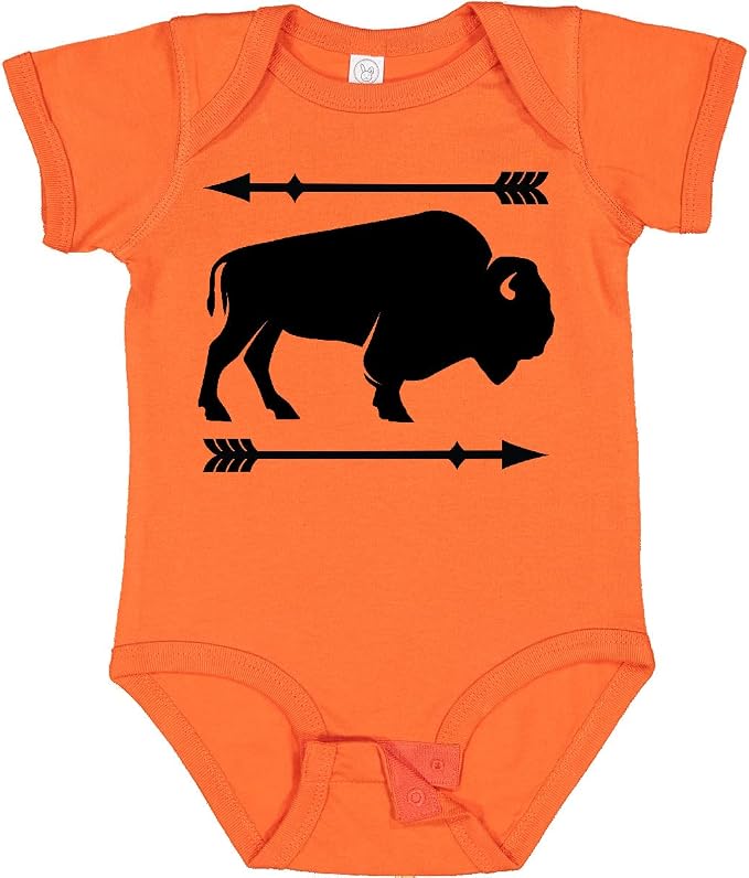 inktastic Buffalo Cute Animal Western Baby Bodysuit by Inktastic