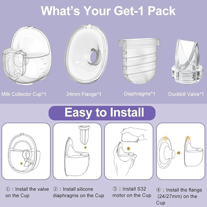 One Full Set S32 Breast Pump Parts - Image 5