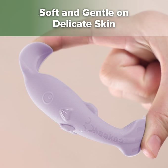 haakaa Baby Diaper Cream Spatula, NoMess Dual-Ended Silicone Diaper Rash Cream - Image 6