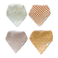 Copper Pearl 4 Pack Soft Cotton Baby Bibs by CopperPearl