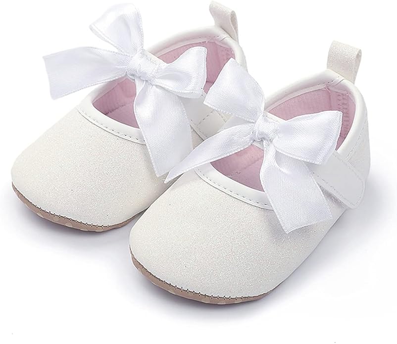 COSANKIM Baby Girls Mary Jane Flats Shoes Anti-Slip Rubber Sole Infant Toddler by COSANKIM