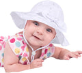 Baby Girl Sun Hat with UPF 50+ Outdoor Adjustable Beach Hat with Wide Brim by DANMY