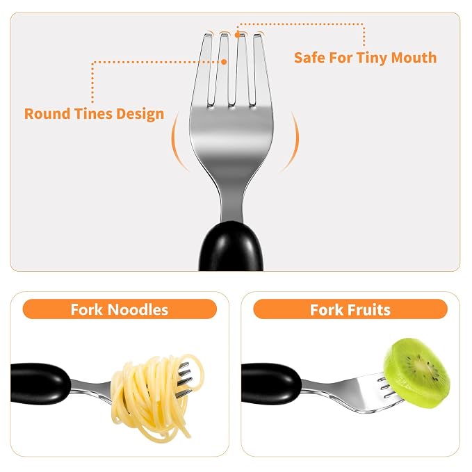 Lehoo Castle 6 Pieces Toddler Utensils, Kids Silverware - Image 4