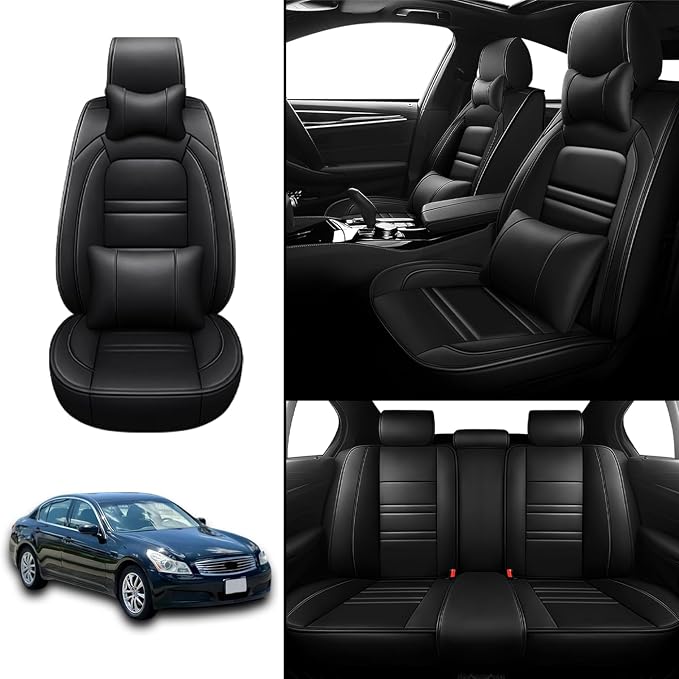 Car Seat Covers for Infiniti g35 2003-2008 | 5-Seats Seat Covers, Waterproof - Image 2