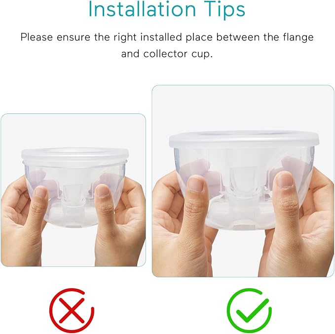 Paruu P10 Full Set Collector Cup, Original Breast Pump Parts, Wearable Breast - Image 4