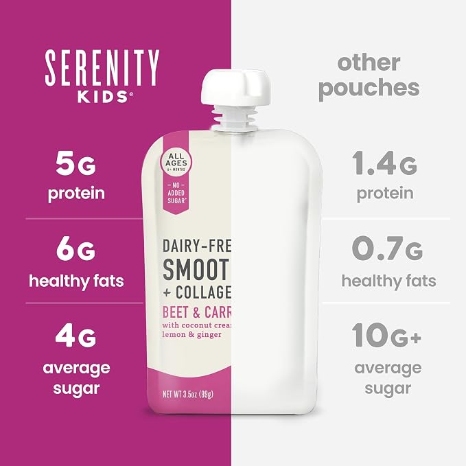 Serenity Kids 6+ Months Dairy-Free Baby Protein Smoothie Pouch - Image 7