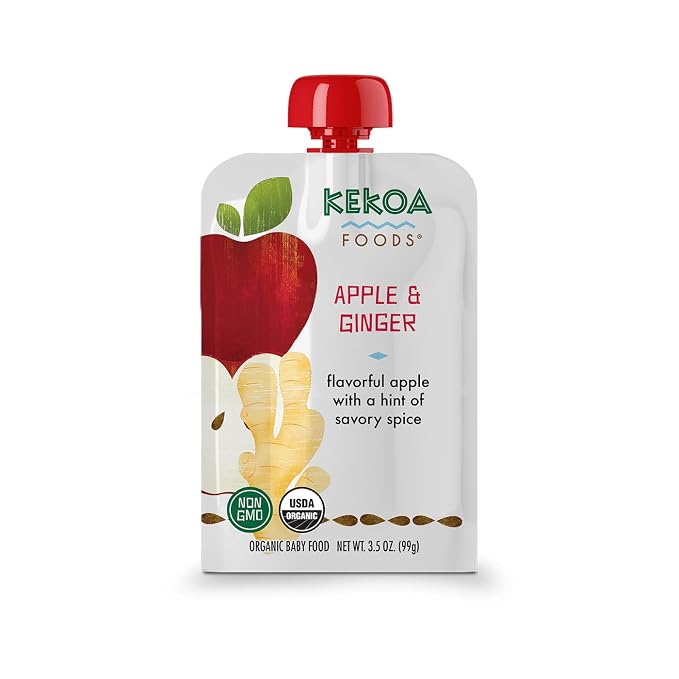 Kekoa Foods Apple & Ginger Baby Food Purée | 100% USDA Certified-Organic by KekoaFoods