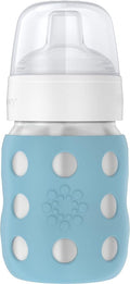 Lifefactory 8-Ounce Stainless-Steel Vacuum-Insulated Wide-Neck Baby Bottle by Lifefactory