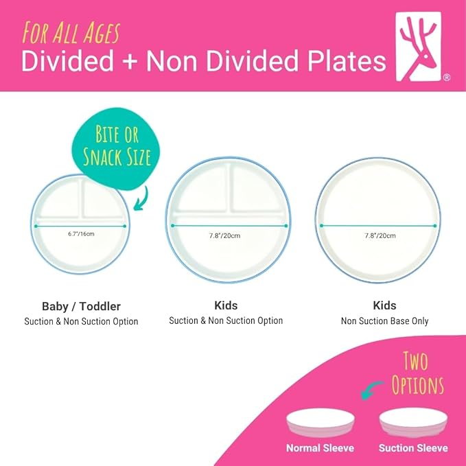 Elk and Friends Kids 7.8” Porcelain White Plates - Image 5