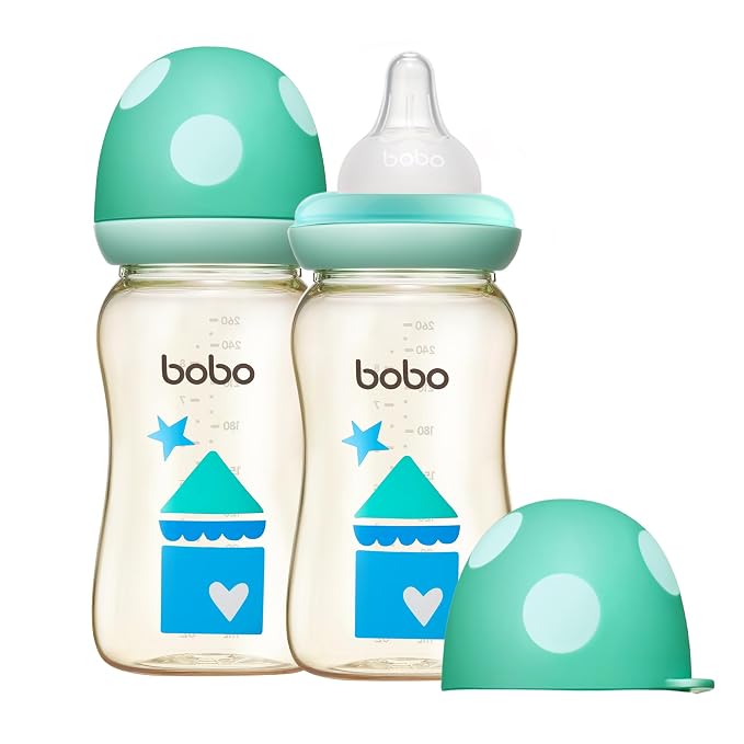YOHKOH PPSU Baby Bottle Wide Neck, Newborn Anti-Colic Baby Bottle by Home