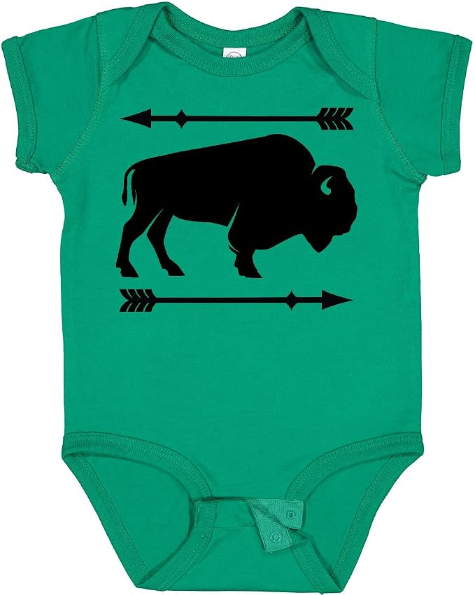 inktastic Buffalo Cute Animal Western Baby Bodysuit by Inktastic