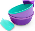 Silicone Easy Scoop & Hold Bowl Set – Adaptive Baby & Toddler Feeding Bowls by 321Grow