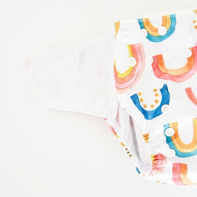 HappyFlute 9 Sets Newborn Baby Cloth Pocket Diapers Adjustable Reusable - Image 4