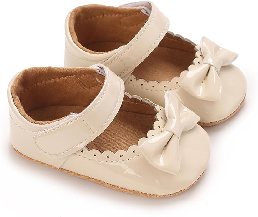 COSANKIM Baby Girls Mary Jane Flats Shoes Anti-Slip Rubber Sole Infant Toddler - Image 4