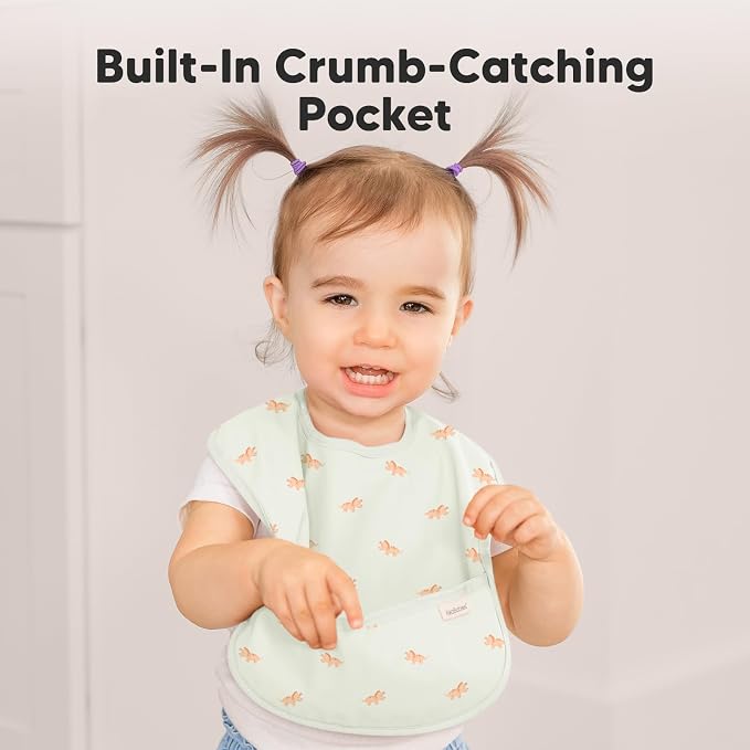 3-Pack Waterproof Baby Bibs for Eating - Image 5