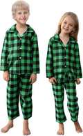 Schbbbta Kids Pajamas Set, Plaid Button Down Pjs by SchbbbtaTouchYourLife