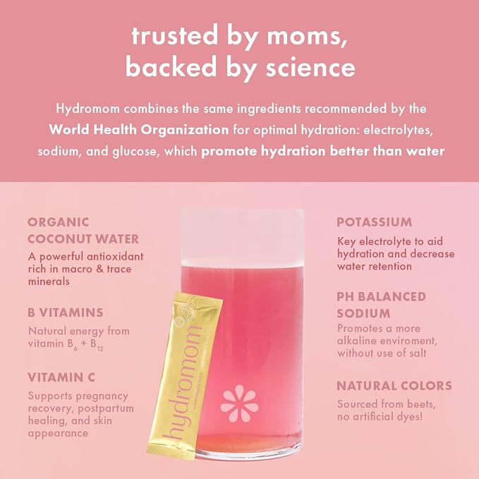 Boobie Hydromom Superfood Electrolyte Drink Mix, Watermelon Yuzu | Refreshing - Image 6