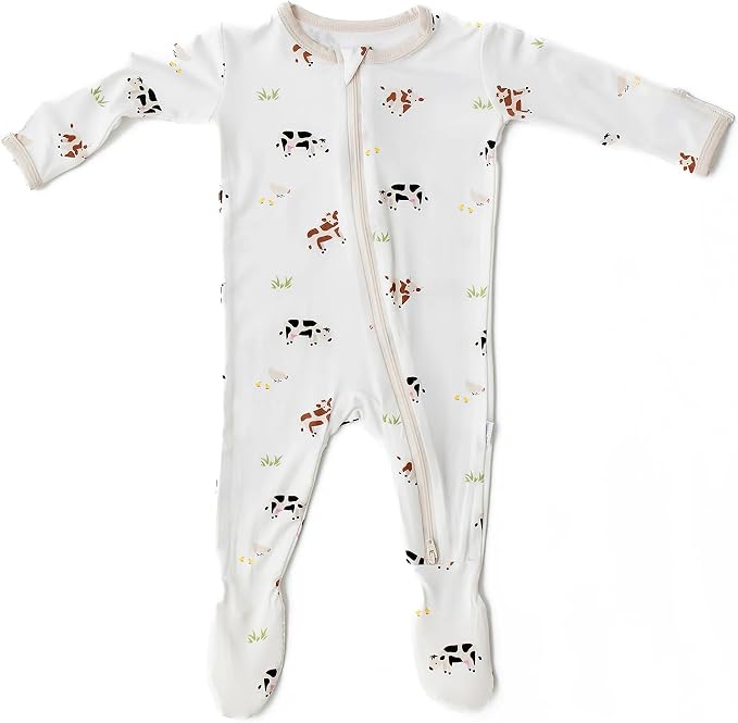 Bamboo Little Soft Baby Footie Pajamas, Baby Clothes, Newborn Sleepers by BambooLittle