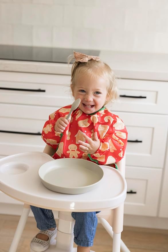 Tiny Twinkle Long Sleeve Bib for Babies & Toddlers – Waterproof Smock Bib for - Image 3