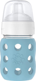 Lifefactory 8-Ounce Wide Neck Glass Baby Bottle by Lifefactory
