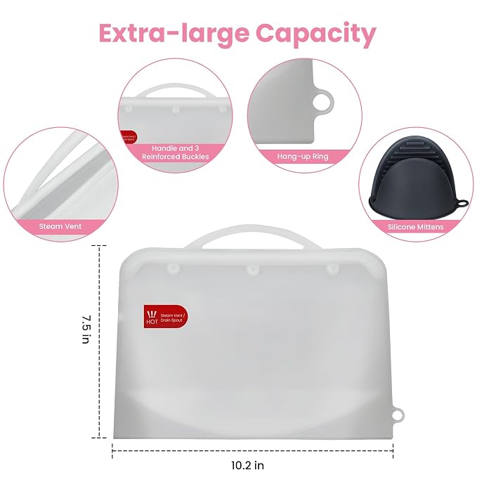 Silicone Microwave Steam Sterilizer Bags - Image 4